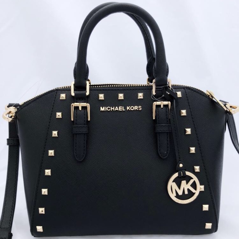 πNWT Michael Kors Studded Ciara Satchel - Picture 2 of 5